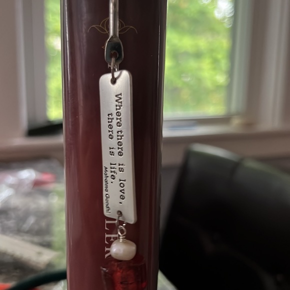 Hooked Beaded Book Mark with Inspirational Quote - Picture 4 of 6